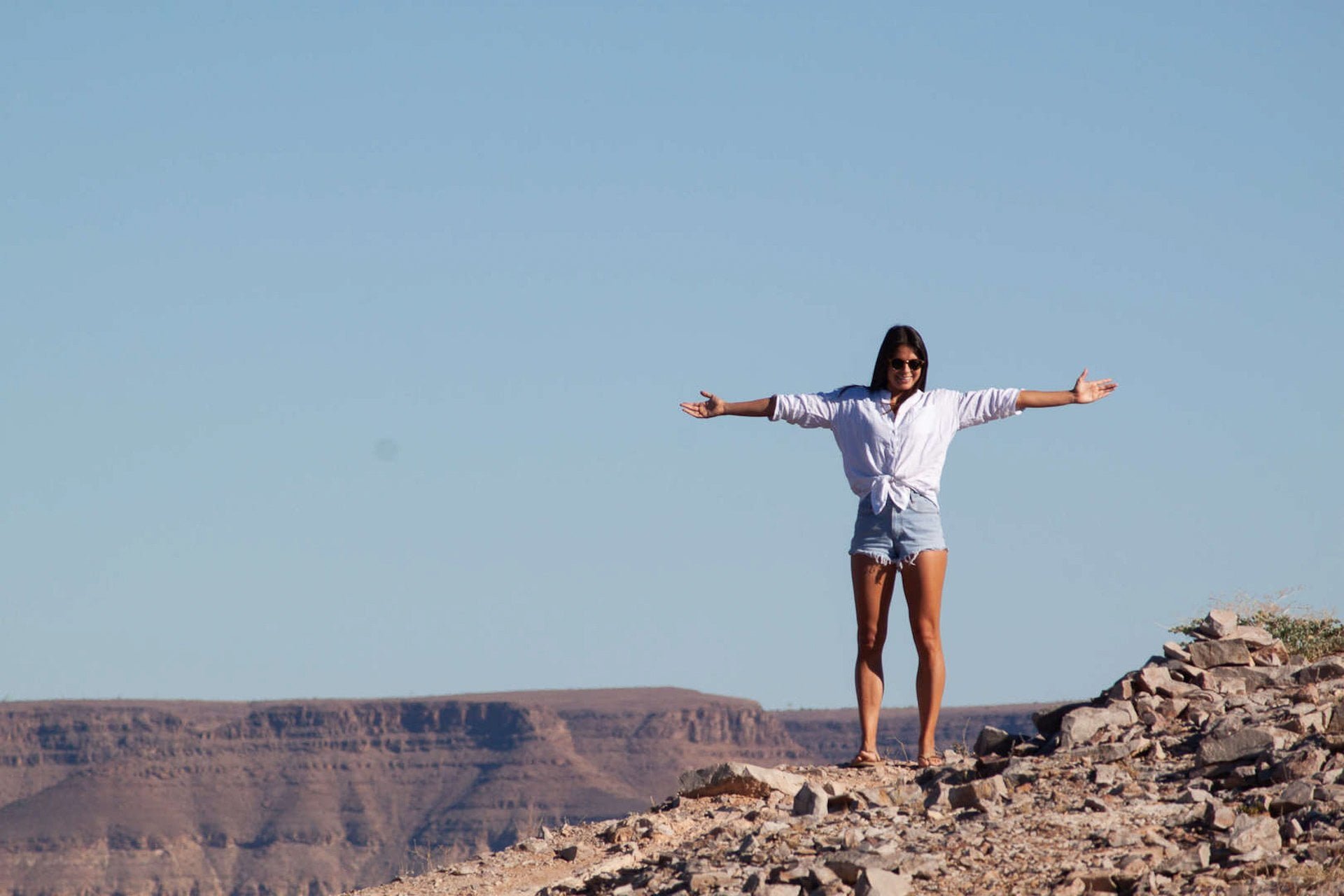 Travel essentials for women cover image of Kim in Namibia