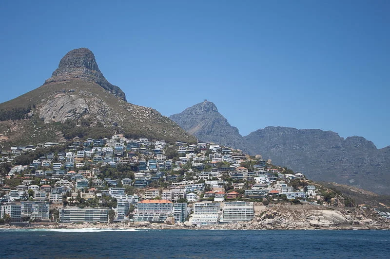 Cape Town viewed from the sea